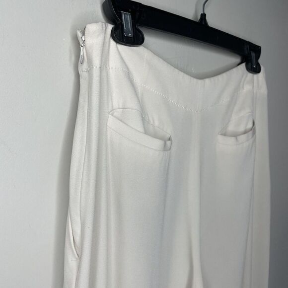 DEREK LAM 10 Crosby Pants Womens 6 Cropped Crepe Culottes Button Waist - Picture 8 of 12